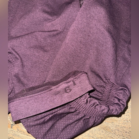 Lululemon In The Flow Crop II Heathered Black Cherry Size‎ 6 - Picture 6 of 9